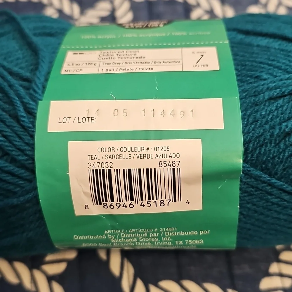 Yarn Set - Mint, Teal, Olive